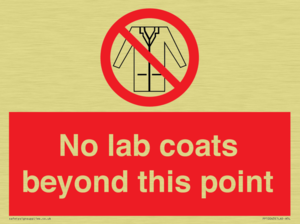 No lab coats beyond this point